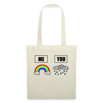 World full of rain clouds - be the rainbow - Tote Bag - red - Front