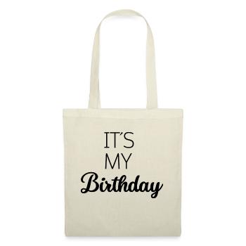 its my birthday birthday Desgin - Tote Bag - red - Front