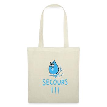 Eau secours - Sac en tissu - rouge - Devant