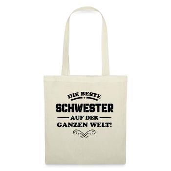 die beste schwester - Stoffbeutel - Rot - Vorne