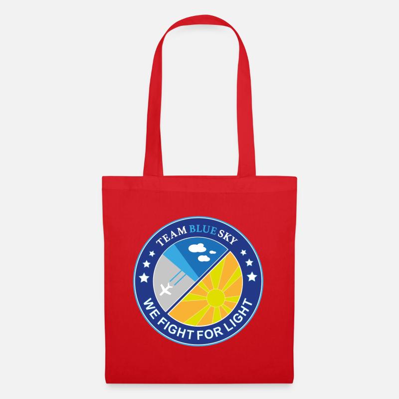 Sonnenliebhaber-Abzeichen Team Blauer Himmel Licht-Krieger-Emblem - Stoffbeutel - Rot