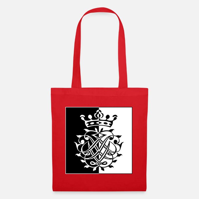 Bach Siegel / Monogramm / Wappen / Insignien - Stoffbeutel - Rot