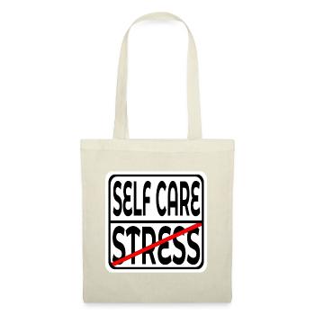 STOP STRESS - FOCUS SELF CARE SIGN - Tote Bag - red - Front