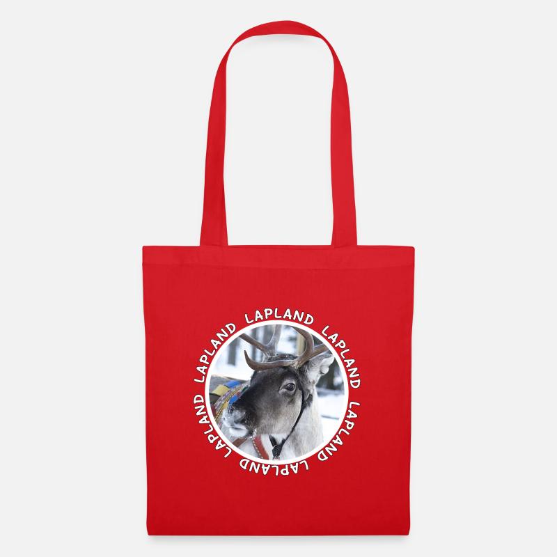 Lapland reindeer - Tote Bag - red