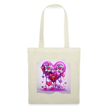 Funny heart - Tote Bag - red - Front