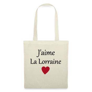J'aime la Lorraine - Sac en tissu - rouge - Devant