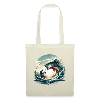 Pêche pêcheur dynamique cadeau - Sac en tissu - rouge - Devant
