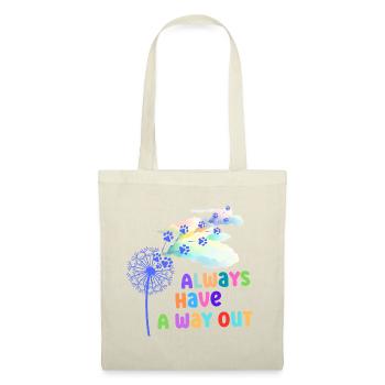 Graphiques colorés avec slogan - Sac en tissu - rouge - Devant