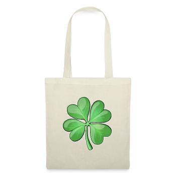 Vibrant Four-Leaf Clover Design - Tote Bag - red - Front