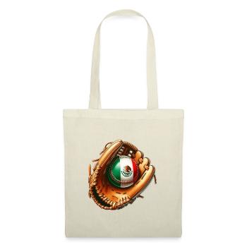 Mexico flag baseball design - Tote Bag - red - Front