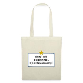 Je me parle à moi même - Sac en tissu - rouge - Devant