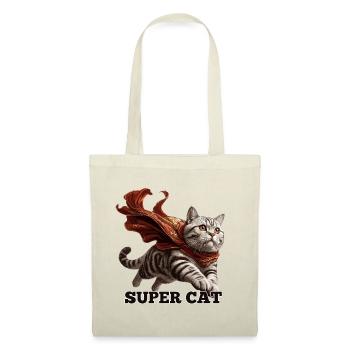 Super chat British Shorthair BKH Tabby - Sac en tissu - rouge - Devant