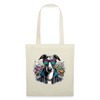 Greyhound Dog Sunglasses Graffiti Gift - Tote Bag - red - Front
