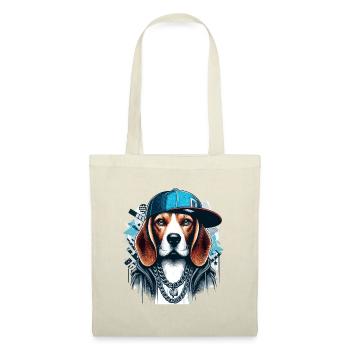 Cadeau Cappy pour chien Beagle Gangsta - Sac en tissu - rouge - Devant