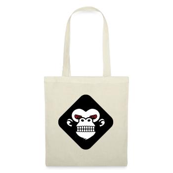 Gorilla teeth logo - Tote Bag - red - Front
