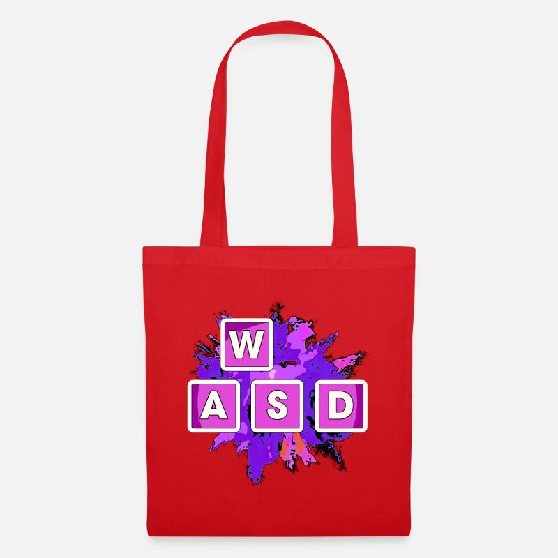WASD Splash Gaming Blöcke - Stoffbeutel - Rot