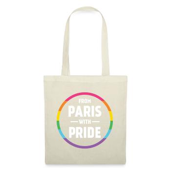 Mois de la fierté LGBTQ - De Paris avec fierté - Sac en tissu - rouge - Devant