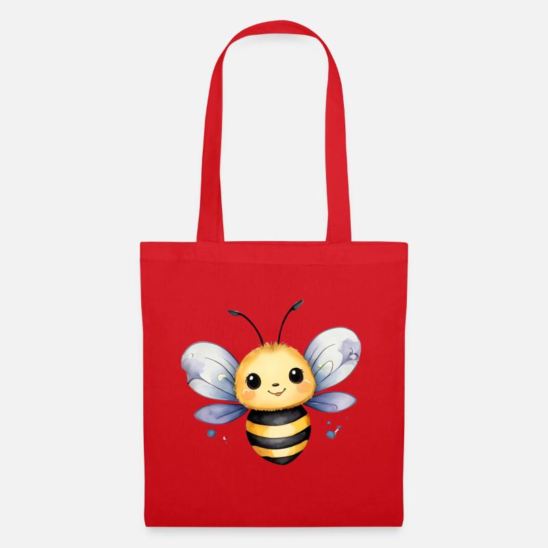 Kleines Bienchen - Stoffbeutel - Rot