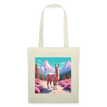 Llama in the mountains - Tote Bag - red - Front