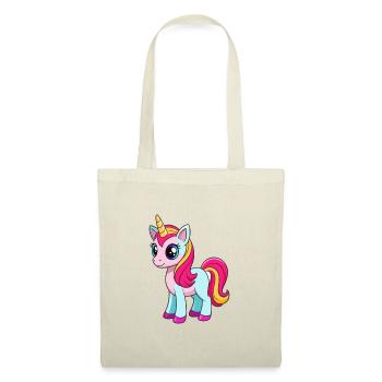 Unicorn Cute Mascot Cartoon Character Kawaii - Tote Bag - red - Front