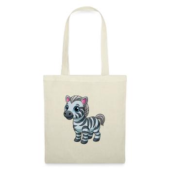 Zebra Cute Mascot Cartoon Character Kawaii - Tote Bag - red - Front