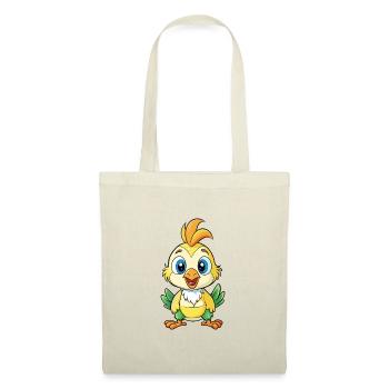 calopsitte mignon personnage de dessin animé Kawaii Clipart - Sac en tissu - rouge - Devant