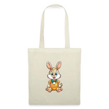 Rabbit Cute Cartoon Character Kawaii Clipart - Tote Bag - red - Front
