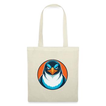Penguin Cute Funny Kawaii Cartoon Animal Pet Logo - Tote Bag - red - Front