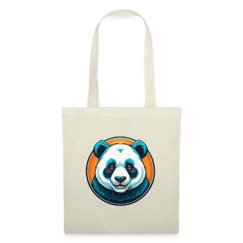 Panda Niedliche Kawaii Cartoon Clipart Tier Haustier Logo - Stoffbeutel - Rot - Vorne
