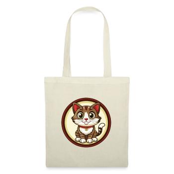 Cat Colorful Kawaii Cartoon Character Clipart Pet - Tote Bag - red - Front