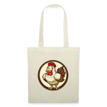 Poule coloré Kawaii dessin animé personnage Clipart Animal de compagnie - Sac en tissu - rouge - Devant