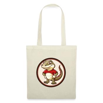 Lizard Colorful Kawaii Cartoon Character Clipart - Tote Bag - red - Front