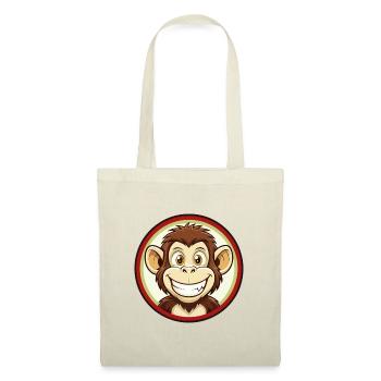 Monkey Colorful Kawaii Cartoon Character Clipart - Tote Bag - red - Front