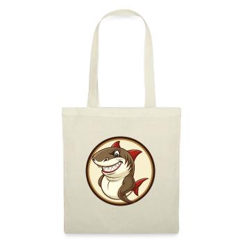 Shark Colorful Kawaii Cartoon Character Clipart - Tote Bag - red - Front
