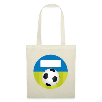 Stickers Ecole Rond - Football Bleu Vert - Sac en tissu - rouge - Devant