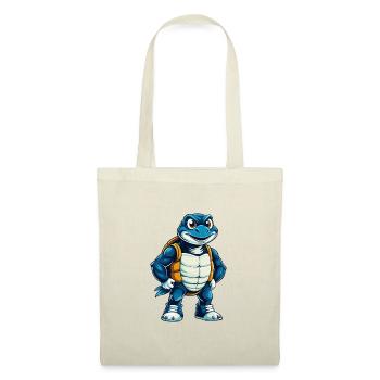 Schildkröte Cool Kawaii Cartoon Charakter Clipart - Stoffbeutel - Rot - Vorne