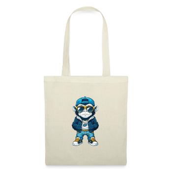 Monkey Cool Cartoon Character Kawaii Clipart - Tote Bag - red - Front
