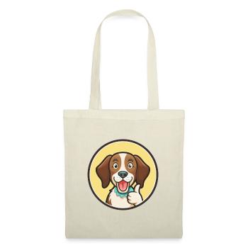 Auvergne Pointing Dog Breed Cartoon Kawaii Clipart - Tote Bag - red - Front