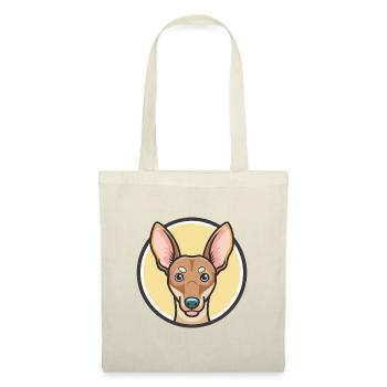 Cirneco Delletna Chien Race Dessin animé Kawaii Clipart - Sac en tissu - rouge - Devant