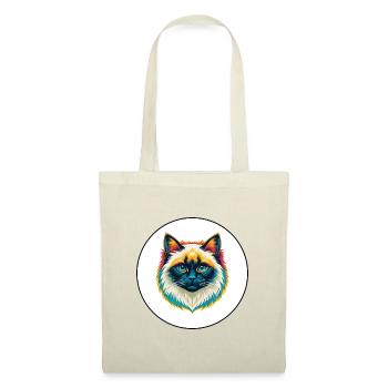 Birman Chat Sacré Race Dessin Animé Kawaii Animal Pet - Sac en tissu - rouge - Devant