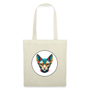 Devon Rex Katzenrasse Cartoon Kawaii Tier Haustier - Stoffbeutel - Rot - Vorne