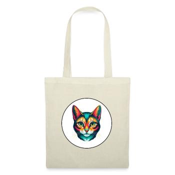 Somali Shorthair Chat Race Dessin Animé Kawaii Animal - Sac en tissu - rouge - Devant
