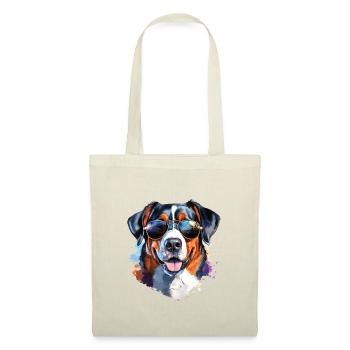 Entlebucher with sunglasses - Tote Bag - red - Front
