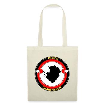 Picto charentaise - Sac en tissu - rouge - Devant
