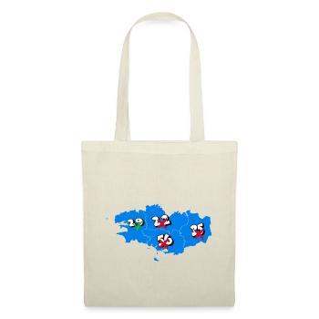 Région bretagne - Sac en tissu - rouge - Devant