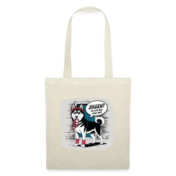 Husky jogging? I'll pull you with dog love - Tote Bag - red - Front