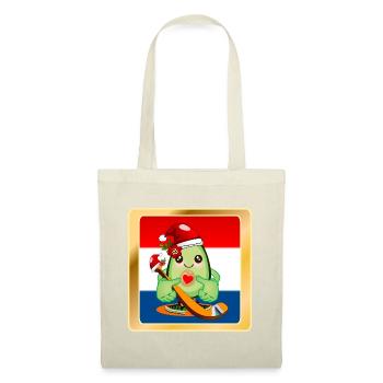 Weihnachtsgeschenke Avocado Eishockeyspieler - Stoffbeutel - Rot - Vorne