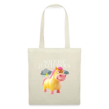 Not Fast, Just Furious – Angry Unicorn - Tote Bag - red - Front