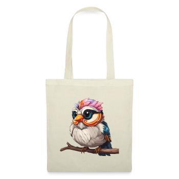 Vibrant Spectacle of the Colourful Owl - Tote Bag - red - Front
