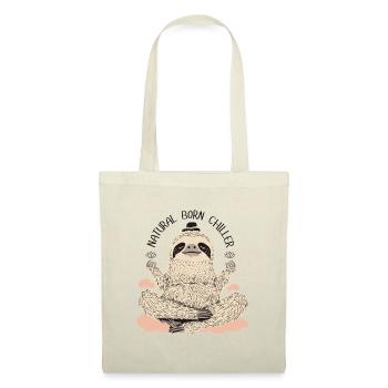 Meditating Sloth – Chill and Relax - Tote Bag - red - Front